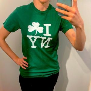 I love New York tee - St. Patrick’s Day - 100% Cotton Green Women’s Shirt -